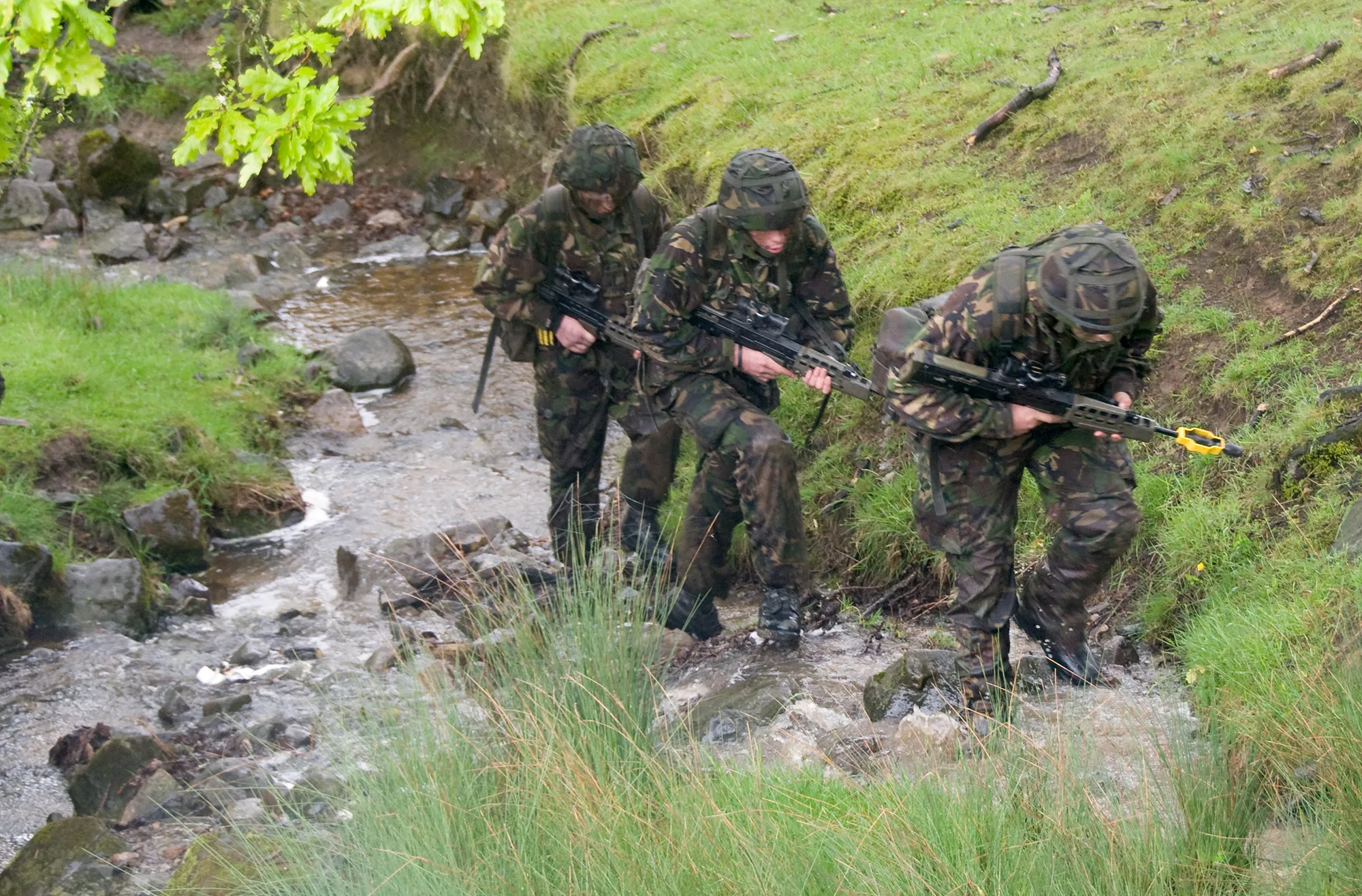 Soldiers out on field exercise Soldiers out on field exercise