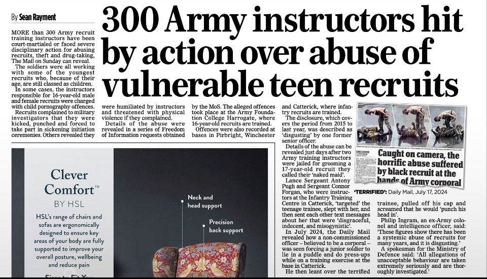 safeguarding young recruits